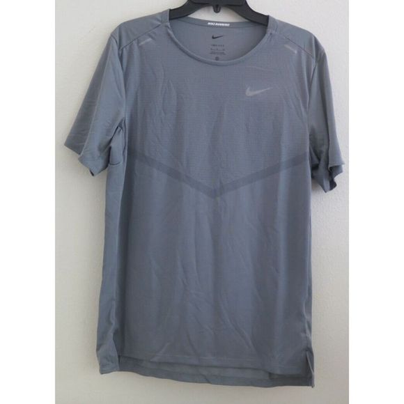 Nike CZ9184 085 Men's Sz S Gray Dri-FIT ADV Techknit Ultra Running T-Shirt - Picture 1 of 6